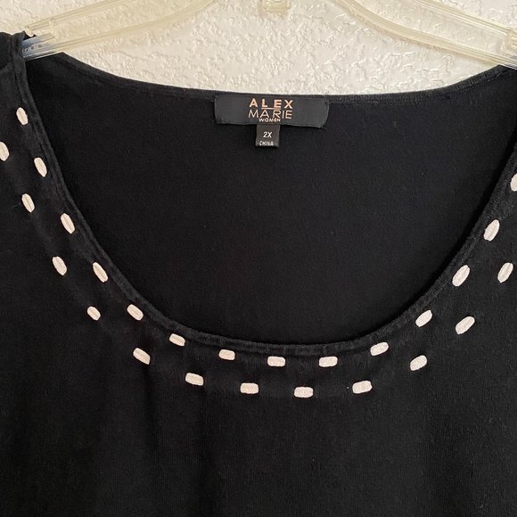 ALEX MARIE Silk Rayon Spandex Top - Picture 5 of 8